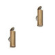 Slide end tubes 13mm - Antique bronze